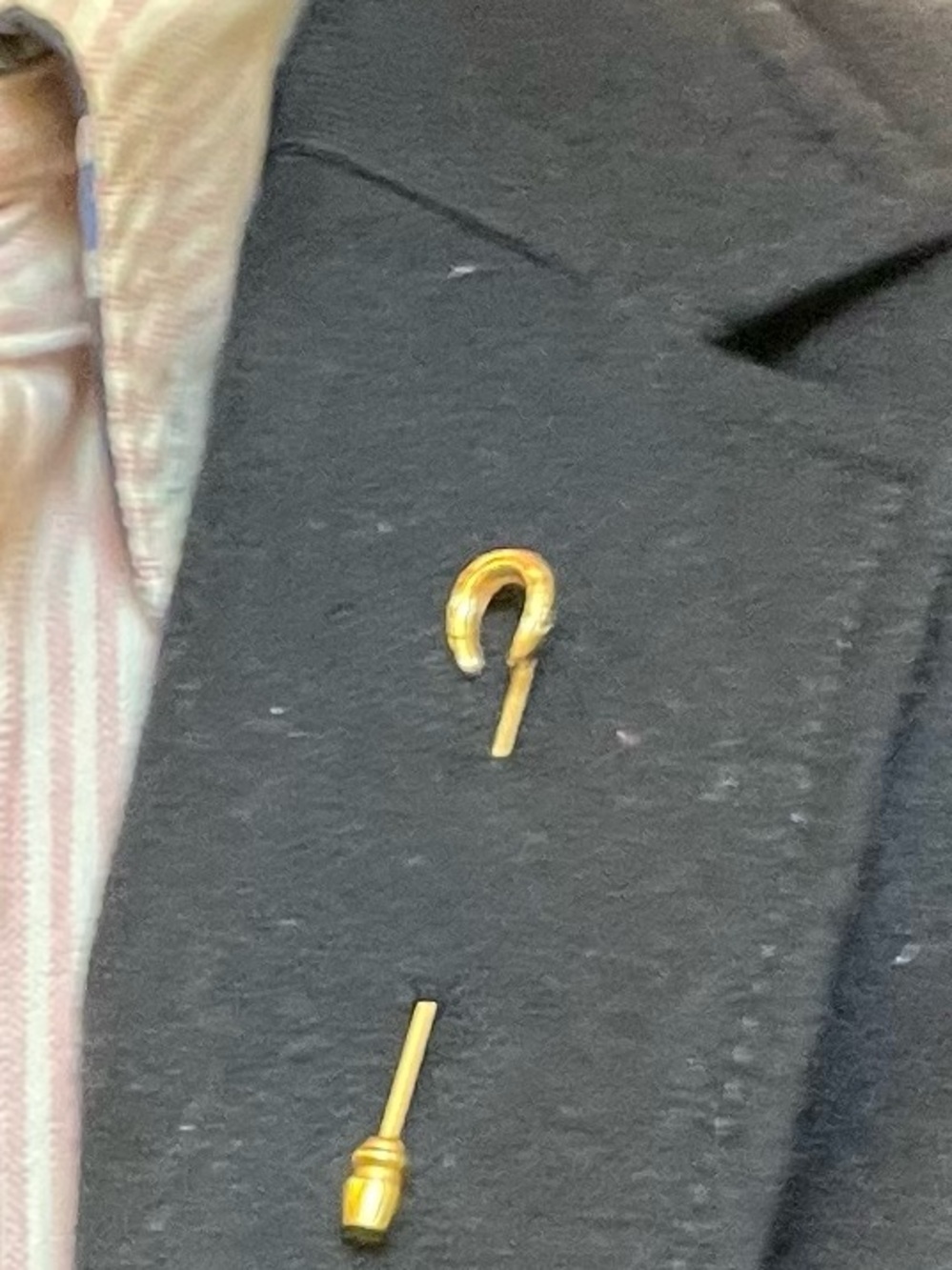 Gold Horseshoe Stick Pin - Vintage Style